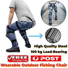 Fishing Chair Wearable Outdoor Camping Seat Portable Travel BBQ Picnic Stool AU