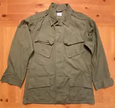 USGI Vietnam Type 2 Jungle Fatigue OG 107 Coat Men's Combat Tropical Med-Reg