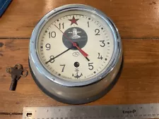 ORIGINAL VINTAGE COLD WAR RUSSIAN SUBMARINE CLOCK