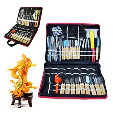 80PCS Kitchen Culinary Carving Tools Kit for Fruit Veg Garnishing Chisel Peeling