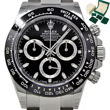 Rolex New Daytona 116500LN Ceramic Steel Black 2021 B/Paper/5YrWarnty #RL1616-1