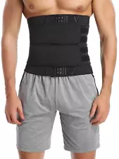 SLIMBELLE Sauna Waist Trimmer Belt, Mens Waist Trainer for Weight Loss and Back