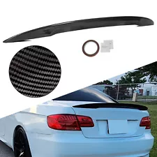 For 2007-2013 BMW E92 Coupe 328i 335i M3 Carbon Style Trunk Lip Spoiler Wing (For: 2007 BMW 328i)