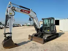 2022 Bobcat E88 Mini Excavator Cab Aux Hydraulic Blade AC Q/C Cab Bucket bidadoo