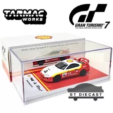 TARMAC WORKS GRAN TURISMO 7 1997 TOYOTA SUPRA RZ SHELL 1/64 T64-011-SS22