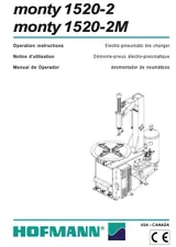 CDROM: HOFMANN MONTY 1520-2 TIRE CHANGER OPERATION/INSTRUCTION MANUAL