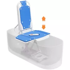 Electric Bath Lift Chair,High-Strength Steel Pole Support,Non-Slip Suction Cups