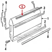 Window Outside Seal Door Glass Rubber Scraper Brush Set for Mercedes W126 Coupe