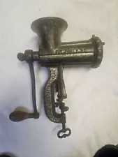 Vintage Antique Enterprise Mfg. Co. Tinned Meat Grinder Chopper No. 10