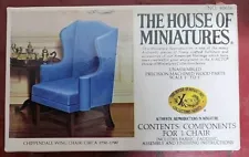 The House Of Miniatures No.40016 Chippendale Wing Chair Circa 1750-1790 Sealed