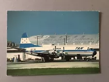 Airliner Postcard - TAN Cargo. Lockheed L.188 Electra. HR-TNL