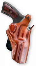 OWB Leather Paddle Holster Fits, Ruger Security Six 357 Magnum 6 Shot 4" #1648#