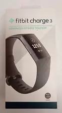 Fitbit Charge 3 Fitness Activity Tracker - Graphite/Black Brand New Sealed