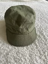 Vtg 50s Korean War M-1951 Military Field Cap Hat Earflap Green USA Size 7 1/4