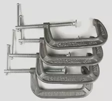 Craftsman 66726 Large Lot of 4 C Clamps 6 inch 150 mm 262