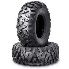 (2) 27x9-14 27x9.00-14 ATV Tires for 15-17 Polaris RZR 900XC Bighorn Style Front