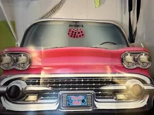 50's Party Decorations Photo Backdrop, Table Toppers & Car Food Holders