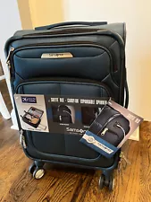 Samsonite Solyte DLX Mediterranean Blue Carry-On Spinner Luggage BRAND NEW w/TAG