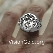 Signet Christian Knights Templar Ring 0195