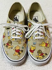 VANS Disney Winnie The Pooh Sneakers Women's Size 8 Men's 6.5 Canvas Skate Shoes