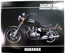 1982 Suzuki GS850GZ Factory Sales Color Brochure Genuine