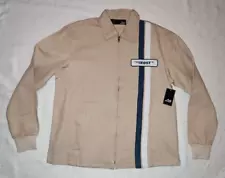 Mens Lost Enterprises Zip Up Goodtime Jacket Tan Surf/Skateboard NWT Mens Medium