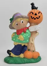 Vintage Ceramic Scarecrow Pumpkins For Sale Halloween Decor Statue