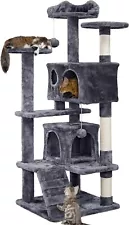 Yaheetech 54in Cat Tree Tower Condo Furniture Scratch Post for Kittens Pet House