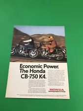 1974 1975 HONDA CB-750 K4 CB 750 FOUR ORIGINAL PRINTED PRINT AD ADVERTISEMENT