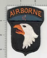 Off Uniform WW2 US Army 101st Airborne Division Patch Attached Tab Inv# K4499