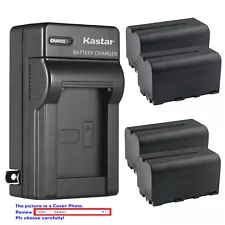 Kastar Battery AC Charger for FEELWORLD F5 Pro V3 5.5" Touch Screen LUT Monitor