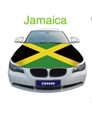 4 X 5 Feet Jamaica Hood Cover Flags Hood Flags All cars Jamaica flag Car