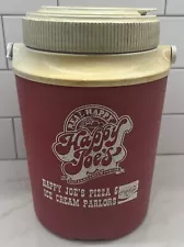 RARE Vintage Happy Joe's Pizza 1/2 Gallon Water Cooler Jug