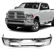 For 2014-2018 Ram 1500 Front Bumper Face Bar w/ Park & Fog Chrome 68160857AA NEW