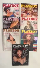 PLAYBOY MAGAZINES 1985 | 7 ISSUES | MADONNA | CENTERFOLDS | LAST STAPLED ISSUE