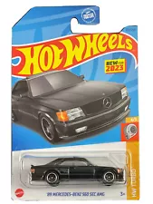 Hot Wheels 2023 HW Turbo 4/5 Black '89 Mercedes-Benz 560 SEC AMG New For 2023