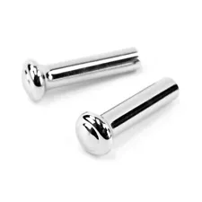 Pair Chrome Door Lock Knobs For 1968-1974 Ford F-100, F-250, & F-350 (For: 1974 Ford F-350)