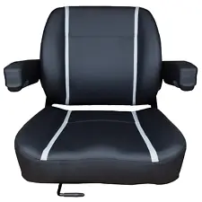 Trac Seats Black Seat for Husqvarna Dixie Chopper Dixion Grasshopper Mower