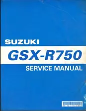 SUZUKI GSX-R750,GSXR750 Y 2000 ORIGINAL FACTORY WORKSHOP MANUAL