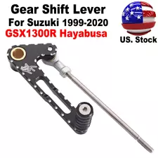 CNC Gear Shift Lever Pedal For Suzuki GSX1300R Hayabusa 1999-2020 Aluminum Black (For: 2020 Suzuki Hayabusa)