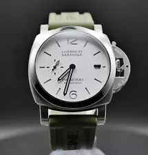 NEW Panerai Luminor Marina Quaranta PAM1371 White Dial Steel 40mm Watch FULLSET