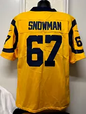 Los Angeles Rams #67 Chandler Brewer "Snowman" Football Jersey Men's Sz: XL Used