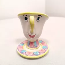 Disney Beauty & the Beast Chip Teacup Figurine Porcelain 3.5" Vintage