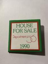 1990 Dept 56 House for Sale Pinback Button Pin Christmas Villages 2" Autographed