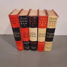 Winston S. Churchill The Second World War (2-6 Lot 1948-1953 Hardcover) Houghton