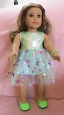 Dress Sale Green Set fits American Girl Doll 18 Inch Clothes Seller lsful