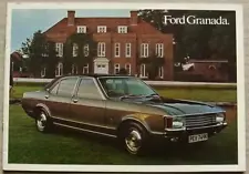 FORD GRANADA STANDARD & GXL Car Sales Brochure 1972 #FA 700/483011/130m/722/DOM