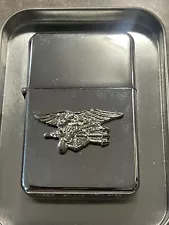 Military Star Lighter Navy Seal Trident Chrome Lighter