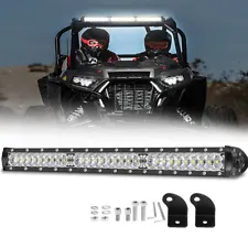 For POLARIS RZR 1000XP 18" Inch LED Light Bar Single Row Spot Flood Work Driving (For: 1996 4X4)