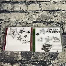 Star Burst and Firework Sheet Stamp Clear Stamp Journal Craft Scrap Booking